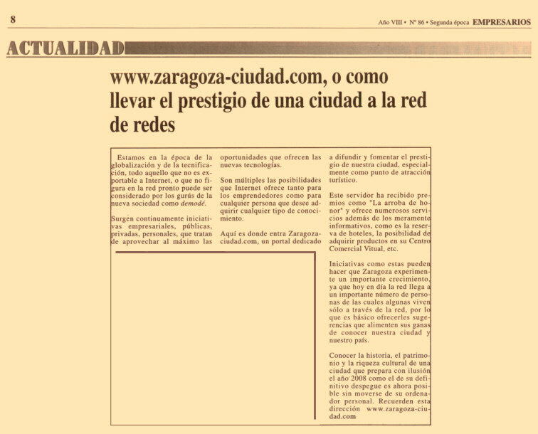 Nota de prensa Empresarios de Aragón